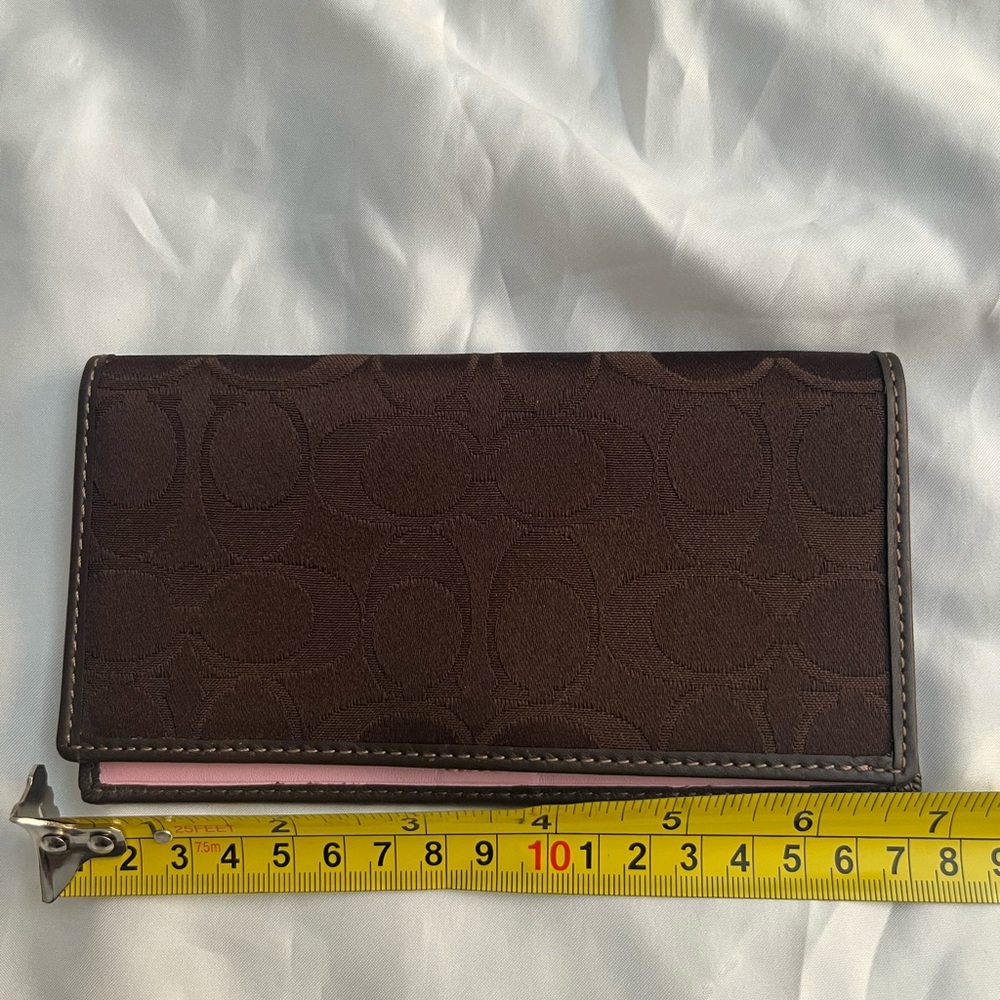 Coach checkbook cover